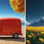 브랜드 콜라보레이션 수익 모델 - Here are three detailed image generation prompts in English, keeping all your essential guidelines i...