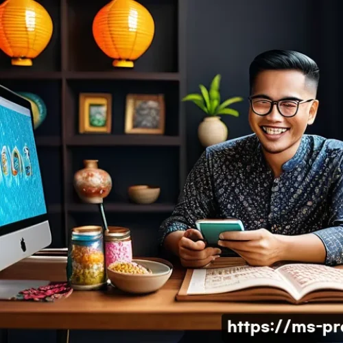 슈퍼챗 및 후원 모델 - A vibrant digital live streaming scene featuring a Malaysian content creator in a cozy room decorate...